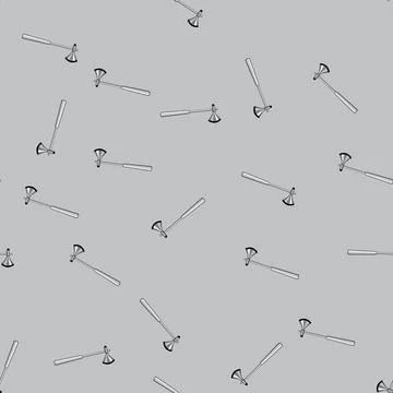 Seamless pattern instrument reflex hammer cartoon vector Stock Illustration