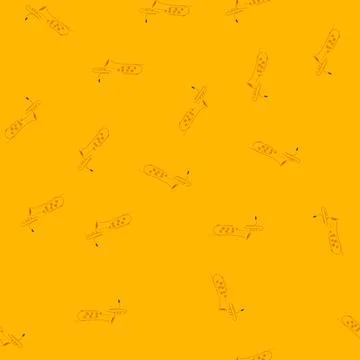 Seamless pattern instrument saxophone cartoon vector イラスト素材