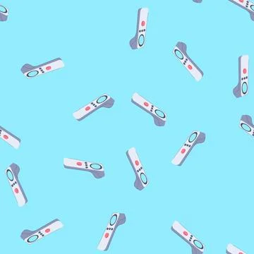 Seamless pattern instrument thermometer cartoon vector Illustrazione stock