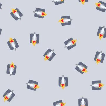 Seamless pattern insulation short circuit fire cartoon vector Stock Illustration