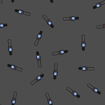 Seamless pattern intensity noise level meter cartoon vector 스톡 일러스트
