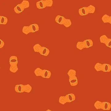 Seamless pattern interchangeable ski mask cartoon vector Stock Illustration