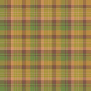 Seamless pattern in interesting brown, beige and green moss colors for plaid, Stock Illustration