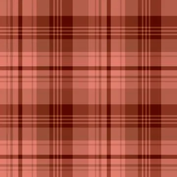 Seamless pattern in interesting cozy brick red colors for plaid, fabric, Illustrazione stock