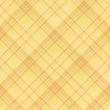 Seamless pattern in interesting cozy yellow and light orange colors for plaid Stock Illustration