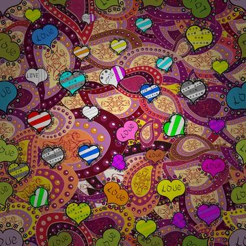 Seamless pattern interesting super cute abstract and nice picture. Illustrazione stock