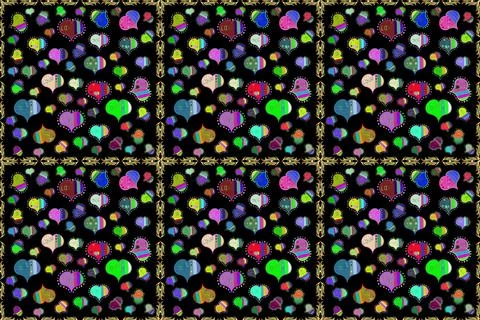 Seamless pattern interesting super nice abstract and cute picture Stockillustratie
