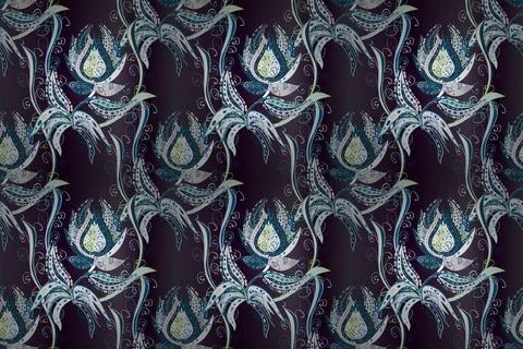 Seamless pattern interesting super nice abstract and cute picture Stock Illustration