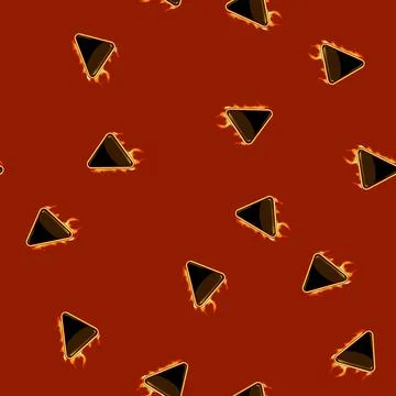 Seamless pattern interface fire game button cartoon vector イラスト素材