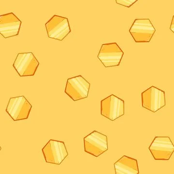 Seamless pattern interface gold game button cartoon vector Stock Illustration