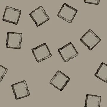 Seamless pattern interface stone button cartoon vector イラスト素材