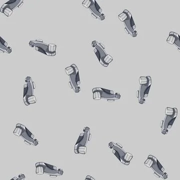 Seamless pattern interior bathroom faucet cartoon vector Stock Illustration
