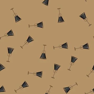 Seamless pattern interior chandelier cartoon vector Illustrazione stock