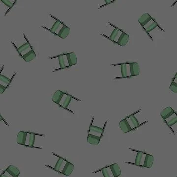 Seamless pattern interior office chair cartoon vector 스톡 일러스트
