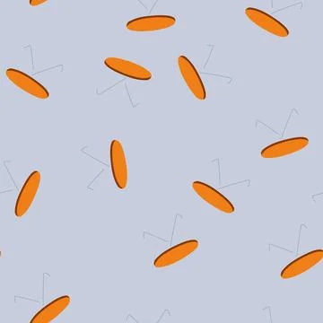Seamless pattern interior table dining cartoon vector Illustrazione stock
