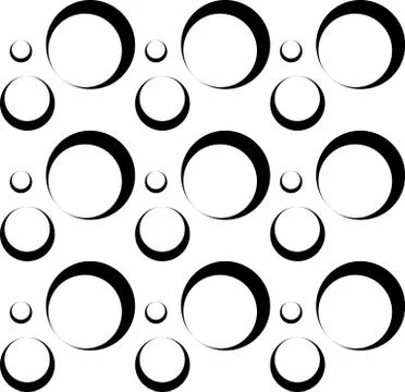 Seamless pattern with interlocking circles. Vector art. Stock Illustration