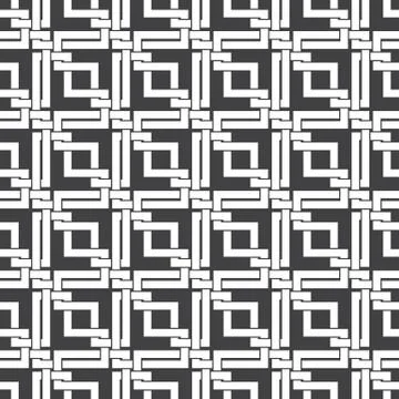 Seamless pattern of intersecting corners with swatch for filling. Stock Illustration