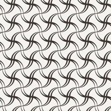 Seamless pattern of intersecting lines Stock Illustration