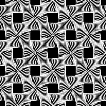 Seamless pattern with intertwined, braided lines texture. Vector art. 스톡 일러스트