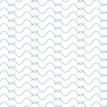 Seamless pattern of intertwined light blue waves Illustrazione stock