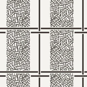 Seamless pattern of intertwined ribbons Stock Illustration