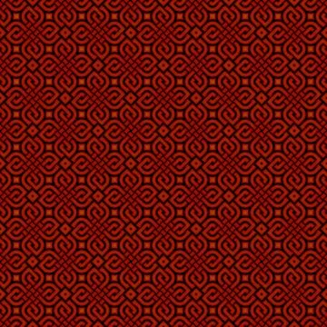 Seamless pattern of interwoven lines in the form of a red rhombus 스톡 일러스트