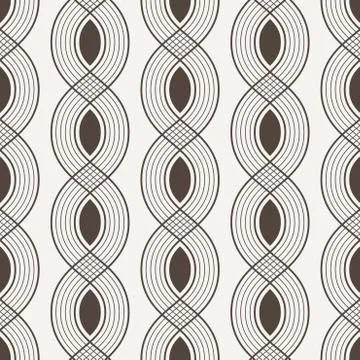 Seamless pattern of interwoven lines イラスト素材
