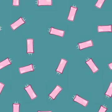 Seamless pattern intravenous iv drip bag cartoon vector イラスト素材