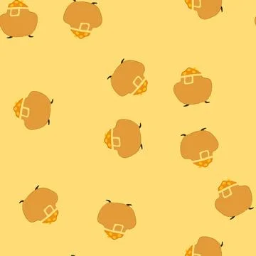 Seamless pattern ireland leprechaun gold pot cartoon vector Stock Illustration