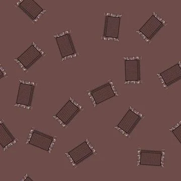 Seamless pattern Iron gate with stone pillars providing security Stock Illustration