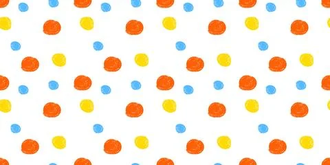 Seamless pattern of irregular crayon dots and splotches in grunge texture. .. 스톡 일러스트