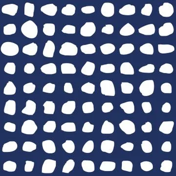 Seamless pattern of irregular shapes. Fascinating background for textiles Stock Illustration