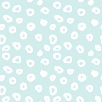 Seamless pattern with irregular uneven polka dots in pastel shades for children Stock Illustration