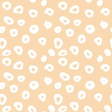 Seamless pattern with irregular uneven polka dots for children is textiles Stock Illustration