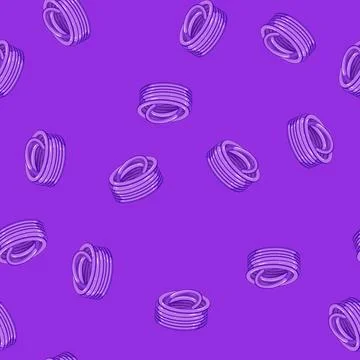 Seamless pattern irrigation garden hose cartoon vector Stockillustratie