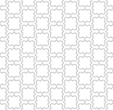 Seamless pattern in islamic style, vector geometric ornament texture or backg Stock Illustration