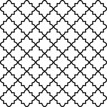 Seamless pattern in islamic style, vector geometric ornament texture or backg Illustrazione stock