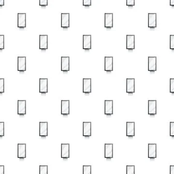 Seamless pattern with isolated advertising city light billboards Stock Illustration