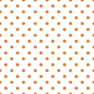 Seamless pattern of isolated slices of grapefruit. Wallpaper for background Stock Photos