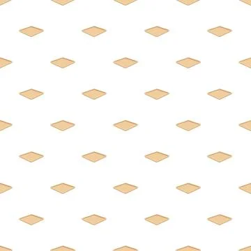 Seamless pattern with isometric flat bakery trays on white Stock Illustration