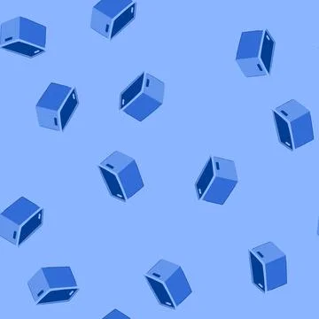 Seamless pattern isometric plastic crate cartoon vector Stockillustratie