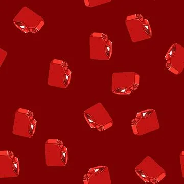 Seamless pattern ister fuel can metal cartoon vector Stock Illustration