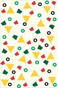 Seamless pattern with italian ingredients illustrations Stock Illustration