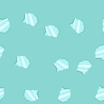 Seamless pattern jagged glass broken shard cartoon vector Stock Illustration