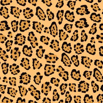 Seamless pattern with jaguar skin. Illustrazione stock