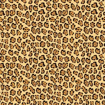 Seamless pattern with jaguar skin. Illustrazione stock
