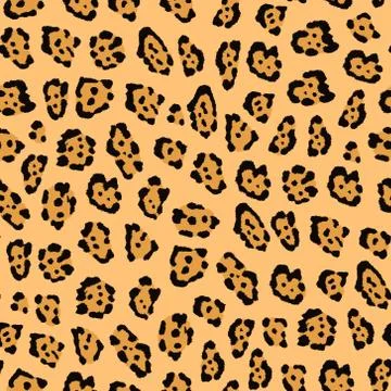 Seamless pattern with jaguar skin. Illustrazione stock