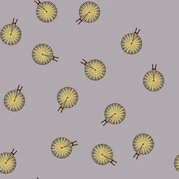 Seamless pattern japan hand fan folding cartoon vector Stock Illustration