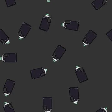 Seamless pattern japan soy sauce cartoon vector Stock Illustration