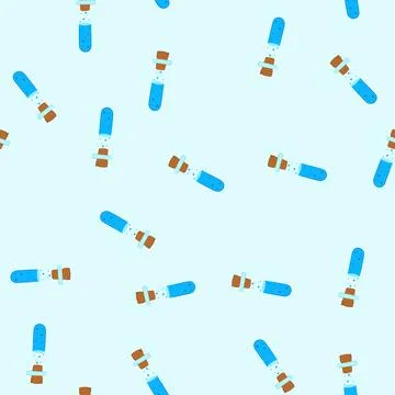 Seamless pattern jar potion bottle cartoon vector Illustrazione stock